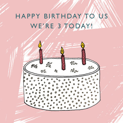 birthday cake post card