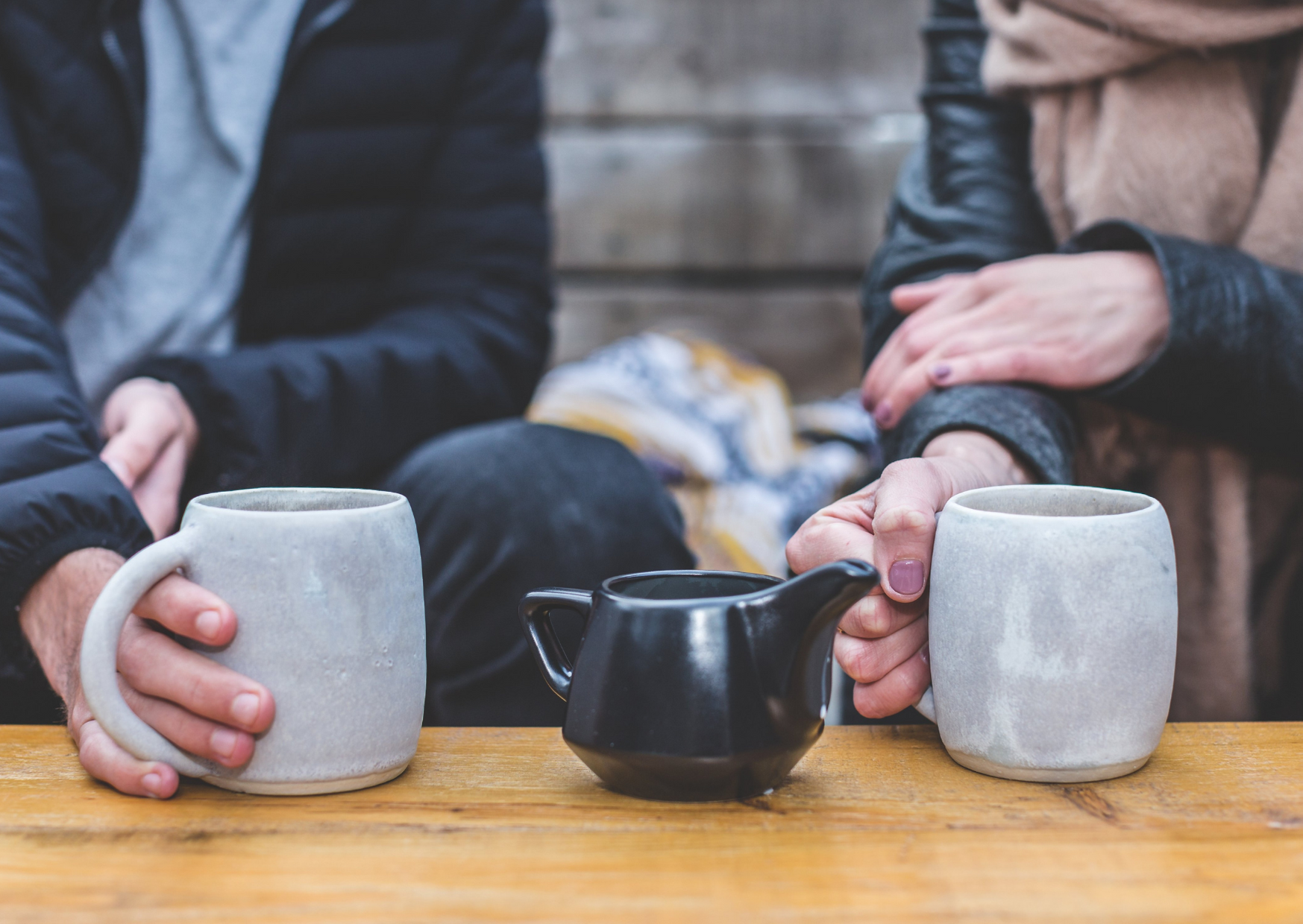couple enjoying a cup of tea