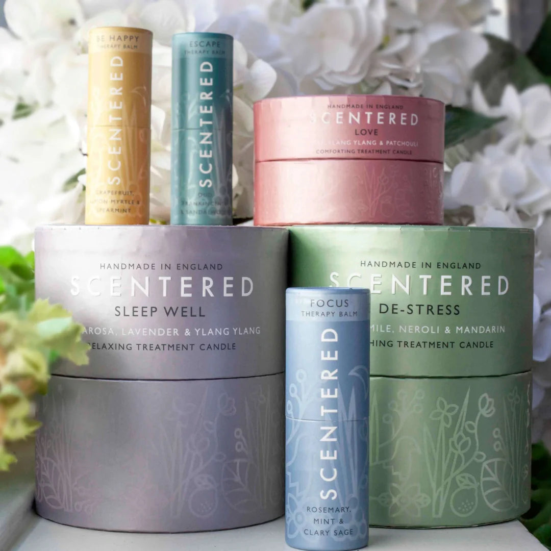Apply your&nbsp;HAPPY Balm&nbsp;or light your&nbsp;HAPPY Candle&nbsp;to start your day feeling grateful and uplifted.