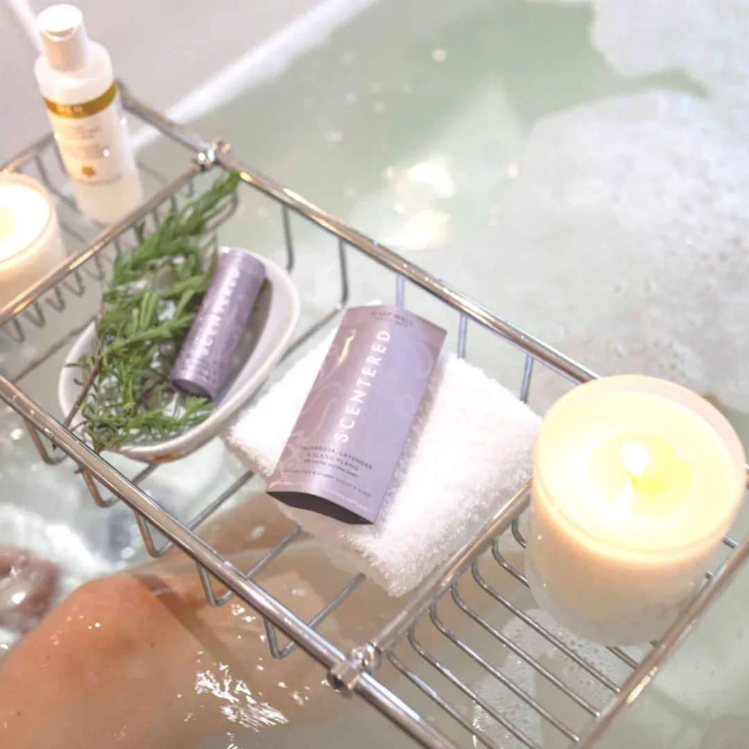 bath session with essential oils