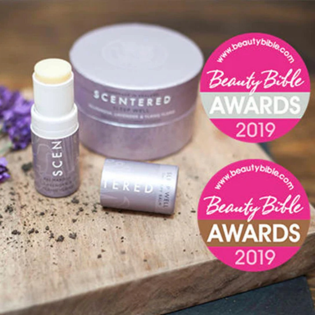 Scentered aromatherapy balm and candle 