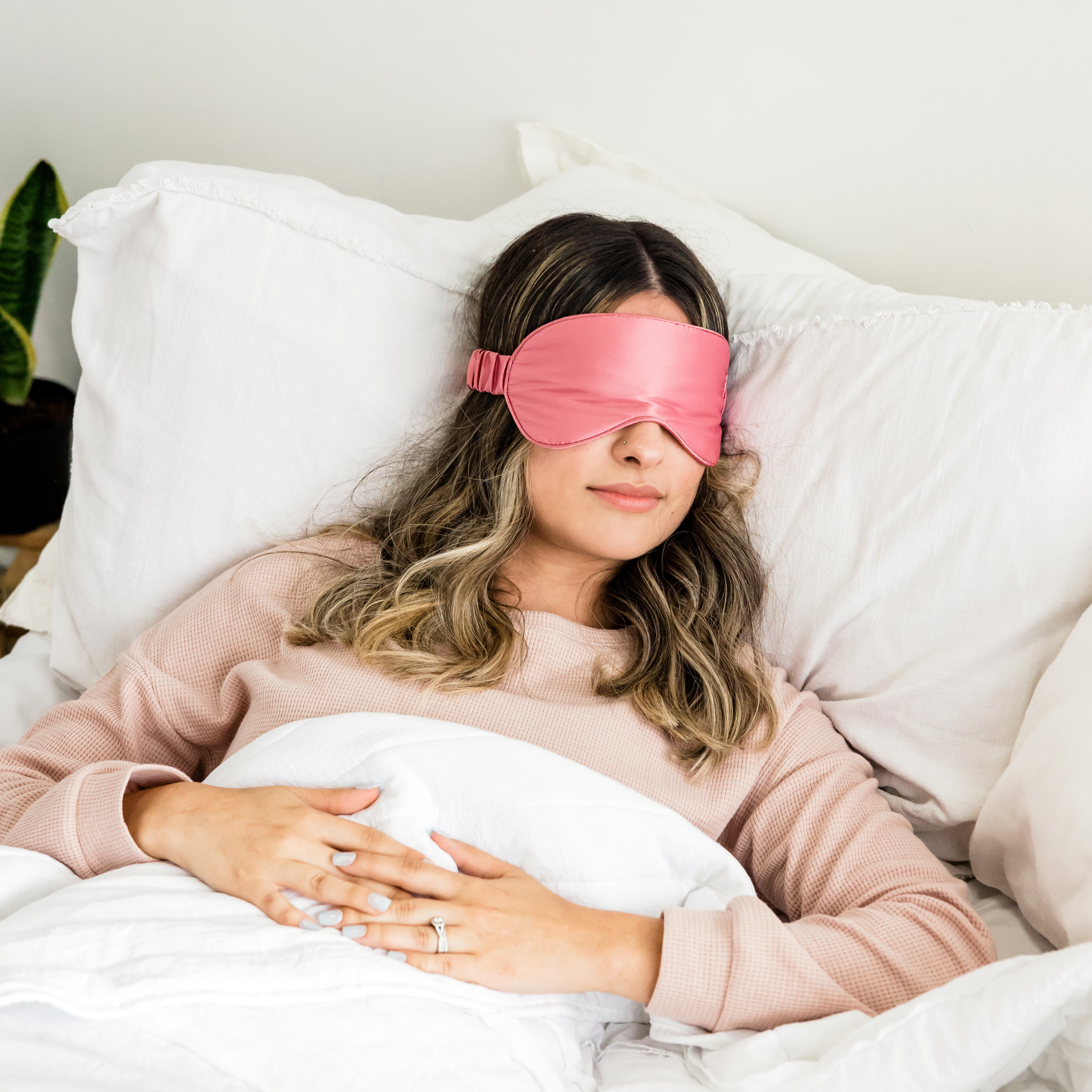 Women sleeping in bed 