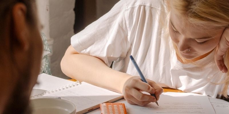 woman writing