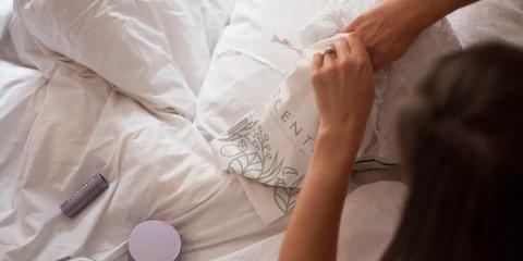 woman in bed