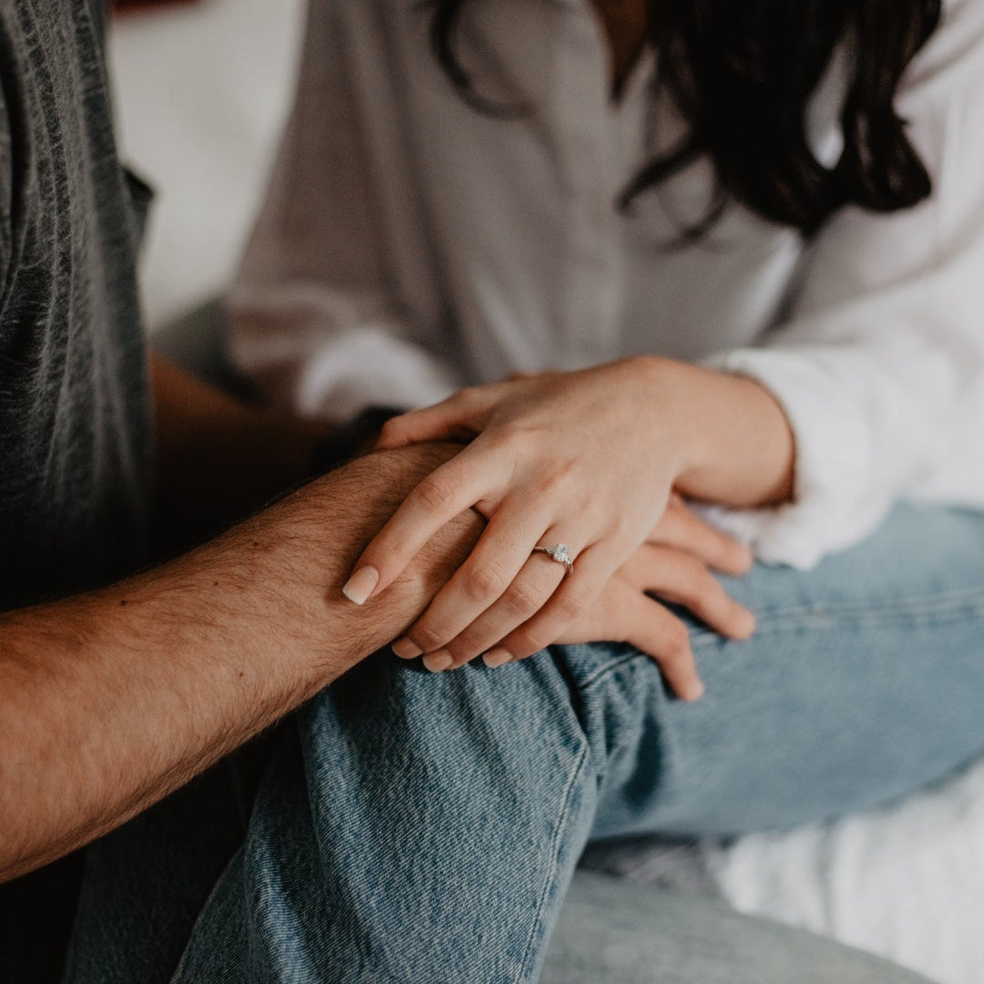 couple holding hands