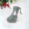 Christmas felt stocking with a fir tree design