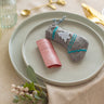 Love Mini Balm and Christmas stocking on a plate