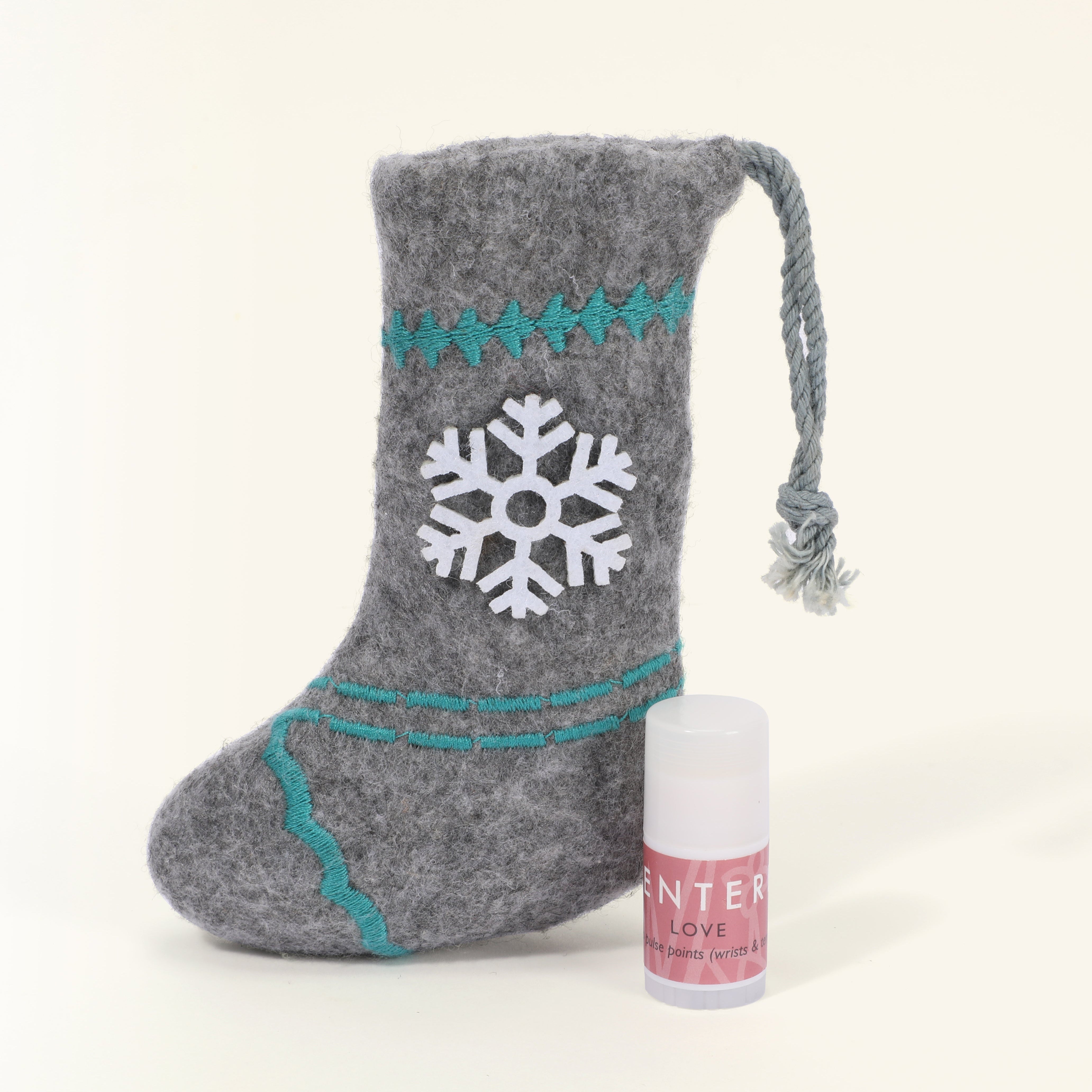 Love mini balm with Christmas stocking.