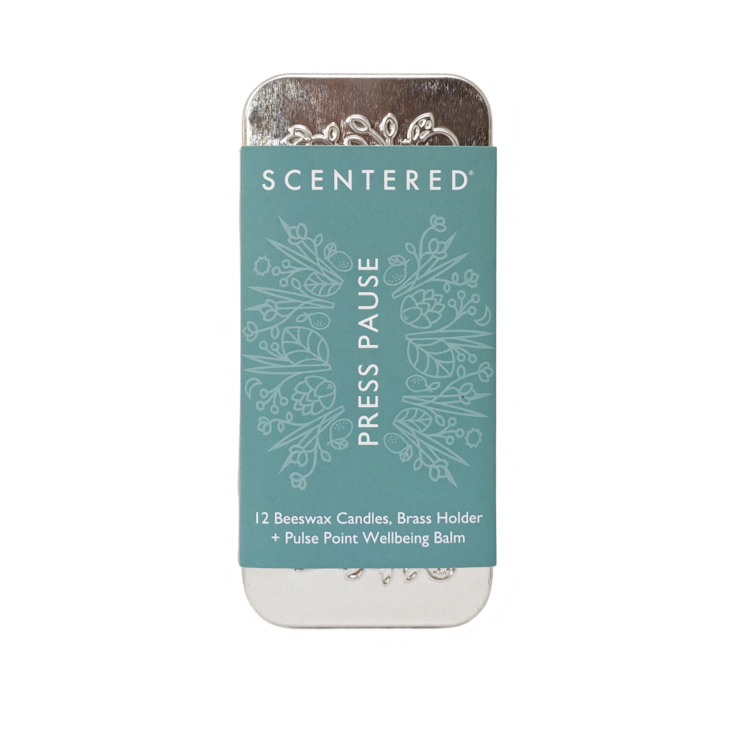 New press pause tin sleeve for mindful tin set