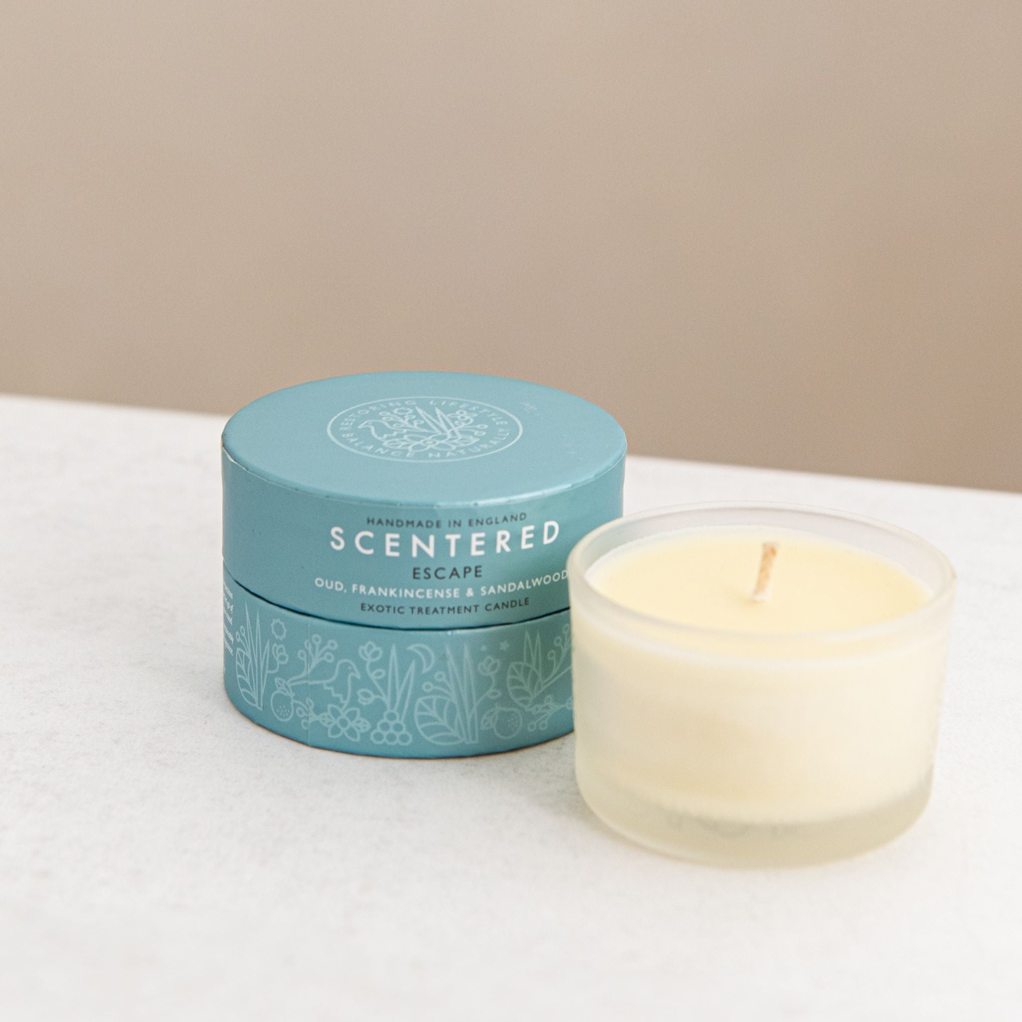 Scentered Escape travel candle 