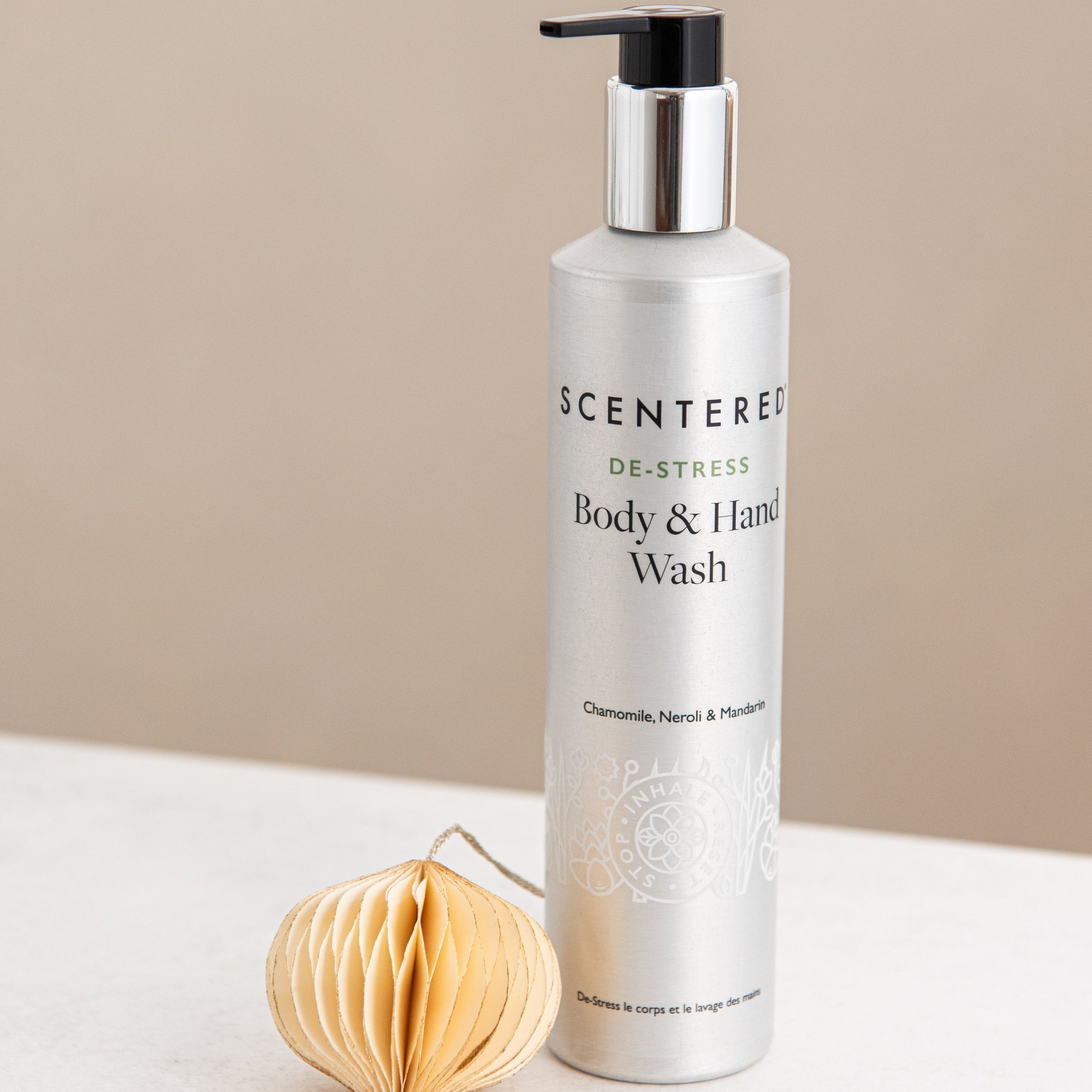 De-Stress Body Hand Wash with Christmas decoration for gift