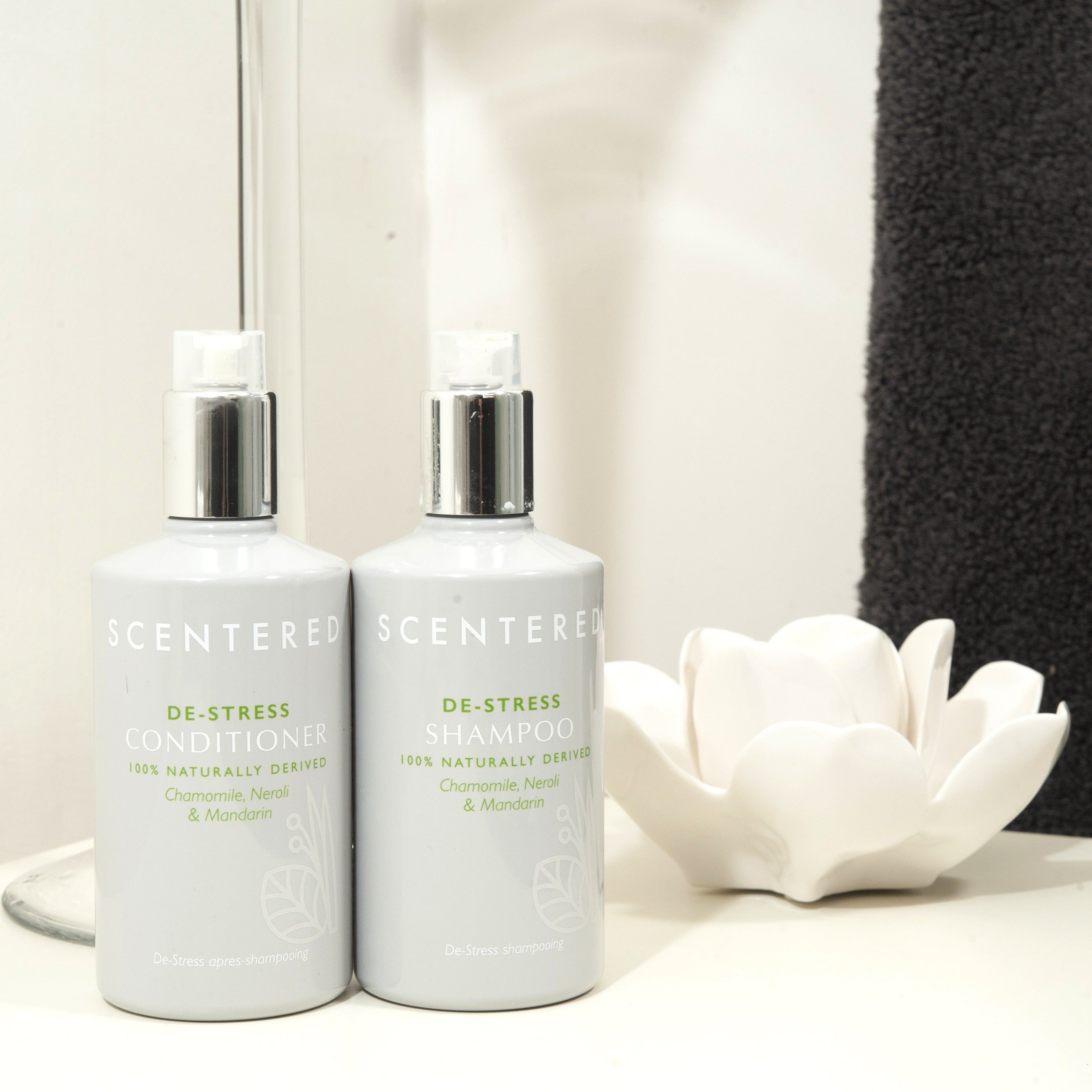 our gender-free restorative shampoo leaves your hair beautifully clean and your mind relaxed.